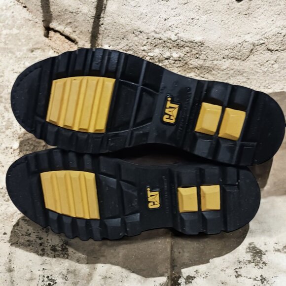 Caterpillar CAT  Brown Steel Toe Work Boots Mens  Size 8.5 Wide  CSA Approved - Picture 6 of 15